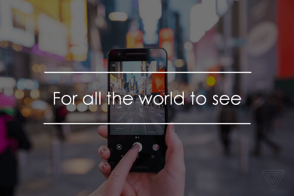 Busy city cameraphone